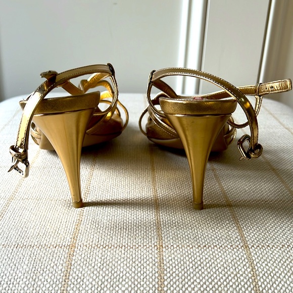 New gold Prada sandals - Picture 3 of 4